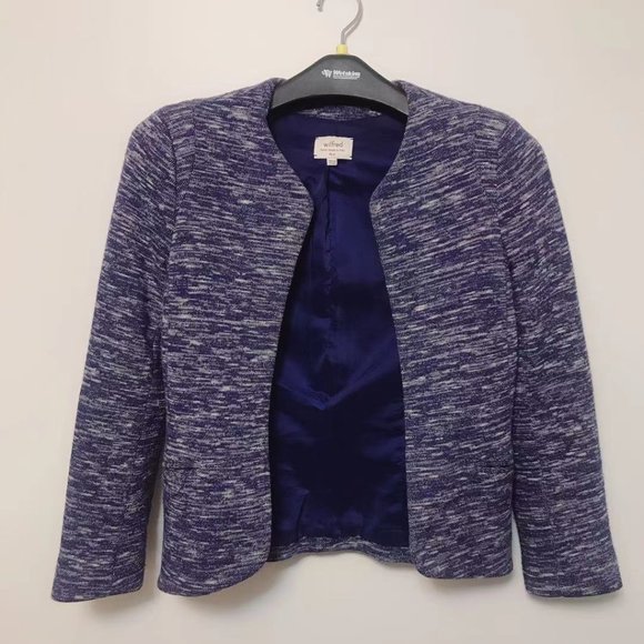 Aritzia Wilfred Exquis Jacket Blue - Picture 2 of 4